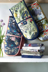 Kew Gardens Bee Floral Double Oven Glove