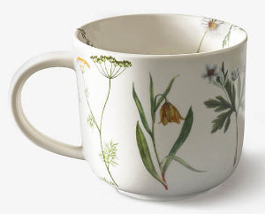Kew Gardens Wild Floral White Mug