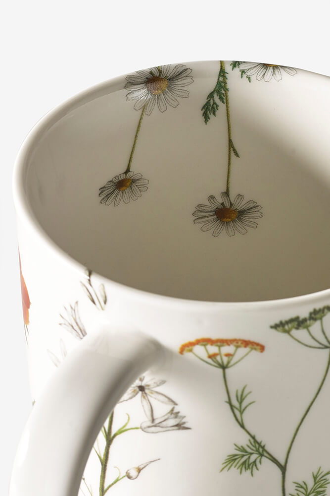 Kew Gardens Wild Floral White Mug