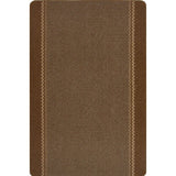 Washable Bordered Brown Rug | 116Br