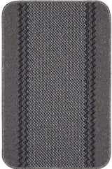 Washable Bordered Dark Grey Rug 116D | The Rugs