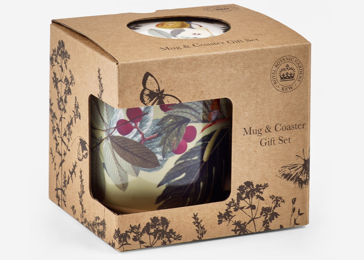 Kew Bloom Mug & Coaster Set - 350ml