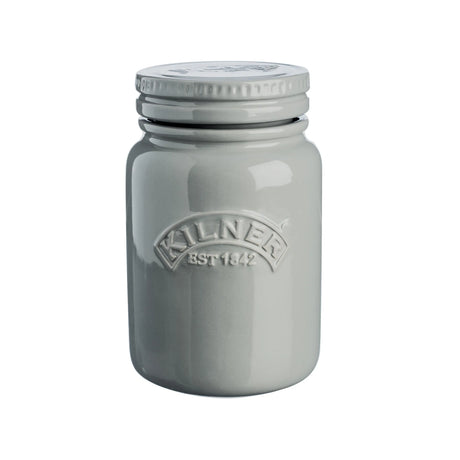 Kilner Ceramic Morning Mist Push Top Storage Jar, 600 ml