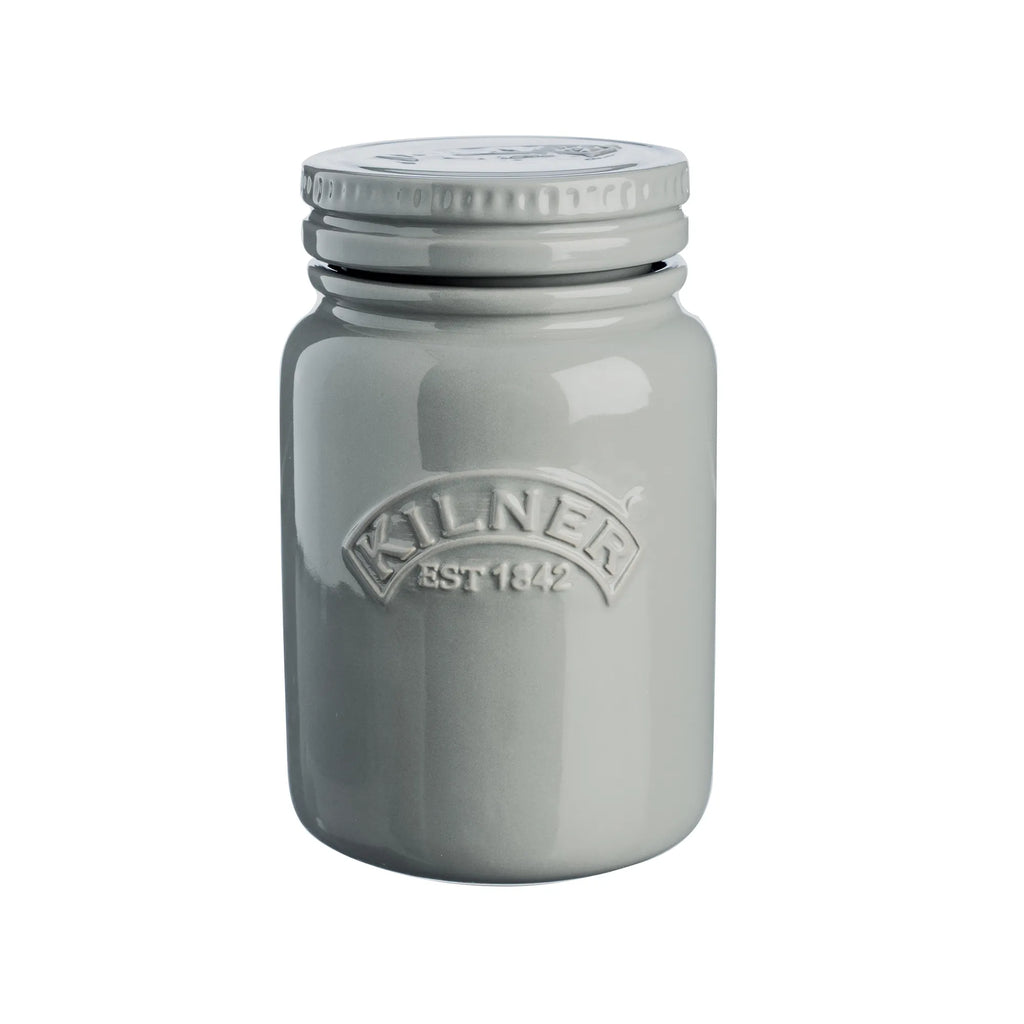 Kilner Ceramic Morning Mist Push Top Storage Jar, 600 ml