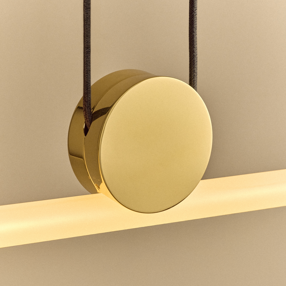 Tala Kilter Pendant Light in Brass
