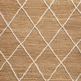 The Rugs Jute Kunu Natural Handwoven Diamond Rug