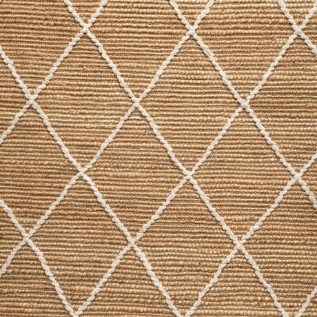 The Rugs Jute Kunu Natural Handwoven Diamond Rug