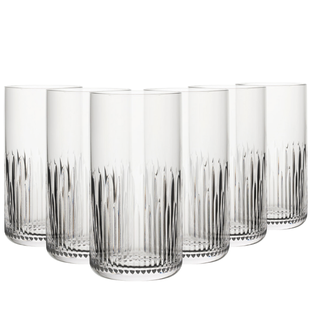 Glassware UK Whitley Highball Glasses 390ml - Set of 6