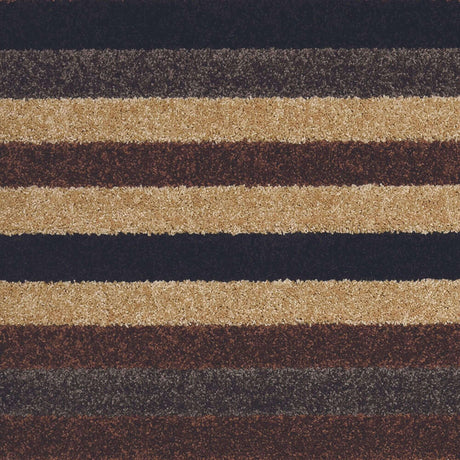 The Rugs Linea Striped Caramel Washable Rug