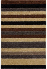 The Rugs Linea Striped Caramel Washable Rug