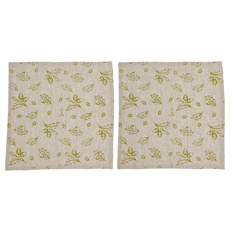 Selbrae House Autumn Acorns Linen Napkins - Set of 2