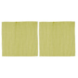 Selbrae House Green Stripe Linen Napkins - Set of 2