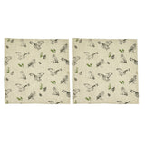 Selbrae House Tawny Owl Repeat Linen Napkins - Set of 2