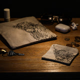Highland Cow Linen Penny Purse