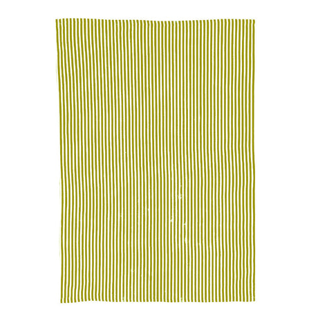 Selbrae House Green Stripe Linen Tea Towel