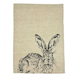 Selbrae House Hare Side Profile Linen Tea Towel