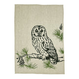 Selbrae House Tawny Owl Linen Tea Towel