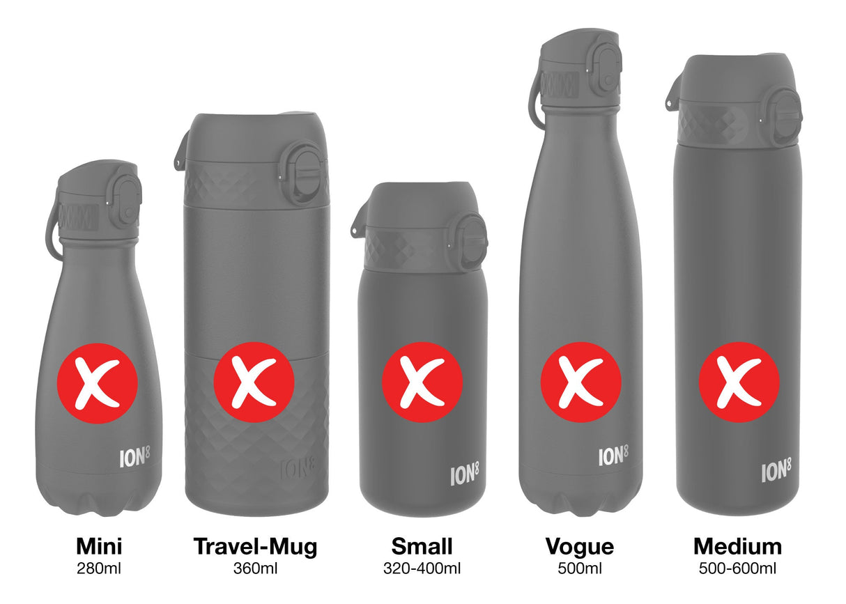 ION8 Leak Proof Water Bottle Replacement Lid, White, Large