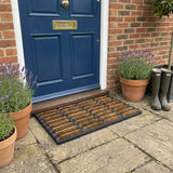 Nicoman Rubber and Coir Scraper Door Mat - 75cm X 45cm
