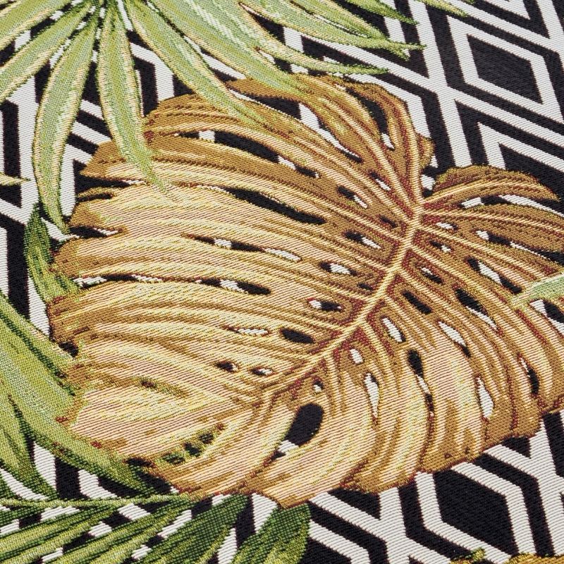 Indoor Outdoor Leaves Weather‑Resistant Patio & Garden Rug