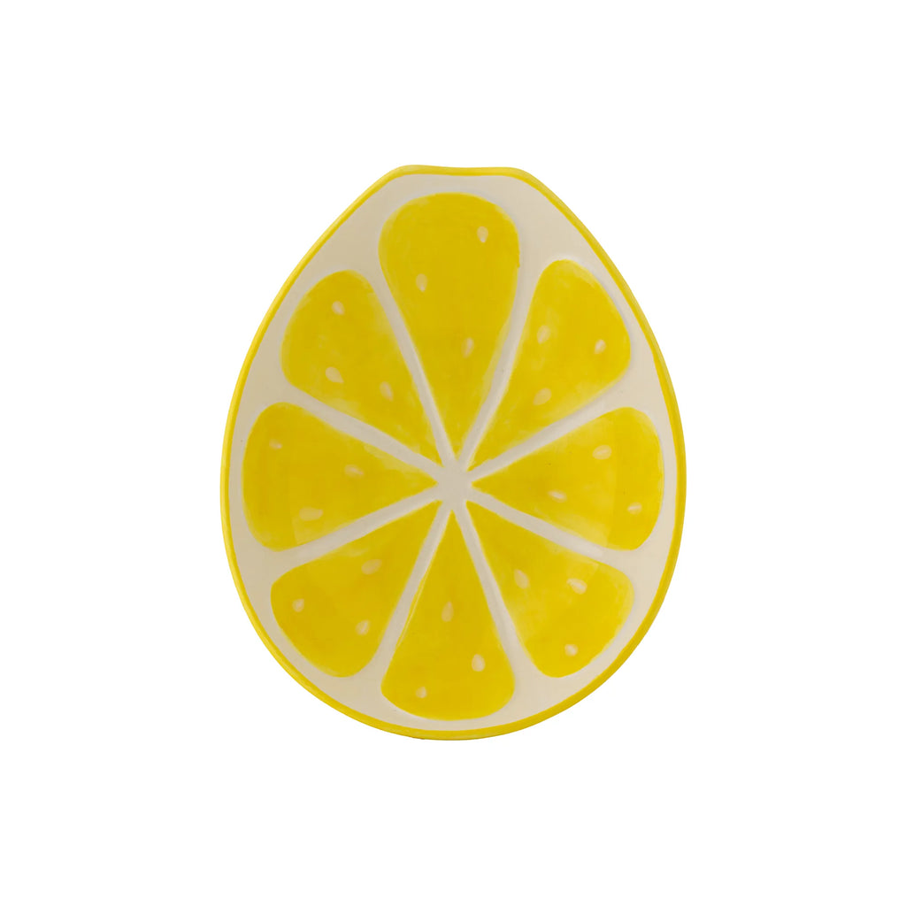 Typhoon World Foods Ceramic Lemon Oval Bowl, 22cm