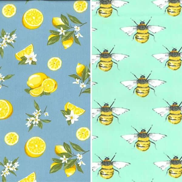 Honey Bee Good Lemonade Beeswax Wraps - Set of 3