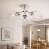 Pagazzi Leonie 3-Light Polished Chrome Semi-Flush Ceiling Light