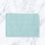 Shadowbright Handmade Light Blue Lines Cosmetic Bag – Zip Pouch, 24 x 19cm