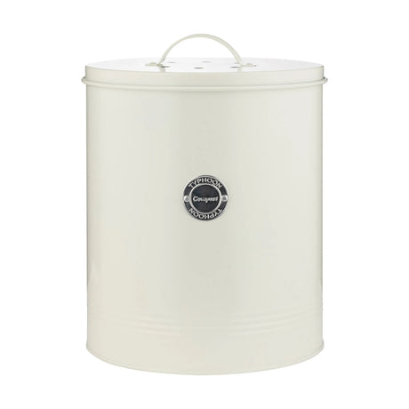 Typhoon Living Cream Compost Caddy, 5 Litres