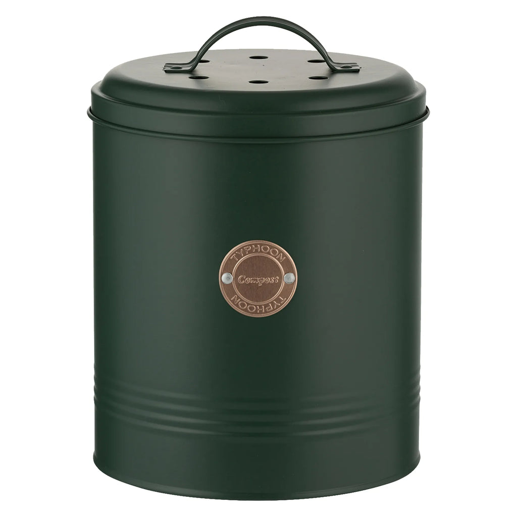 Typhoon Living Green Compost Caddy, 2.5 Litres