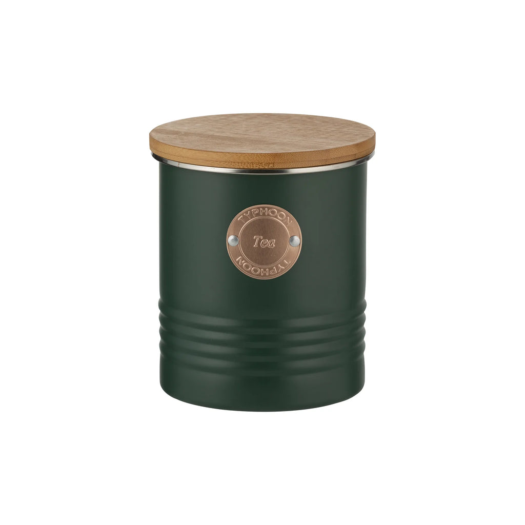 Typhoon Living Green Tea Storage Jar with Bamboo Lid, 1 Litre