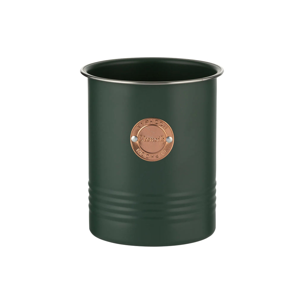 Typhoon Living Steel Green Utensil Pot, 1.7 Litres