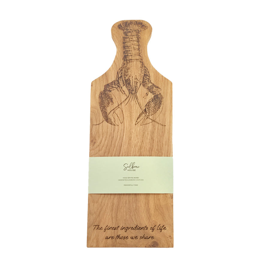 Selbrae House Lobster Framed Oak Serving Board - Medium