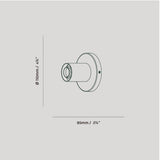 Tala Lochan Wall Light in Graphite Oval Dim to Warm