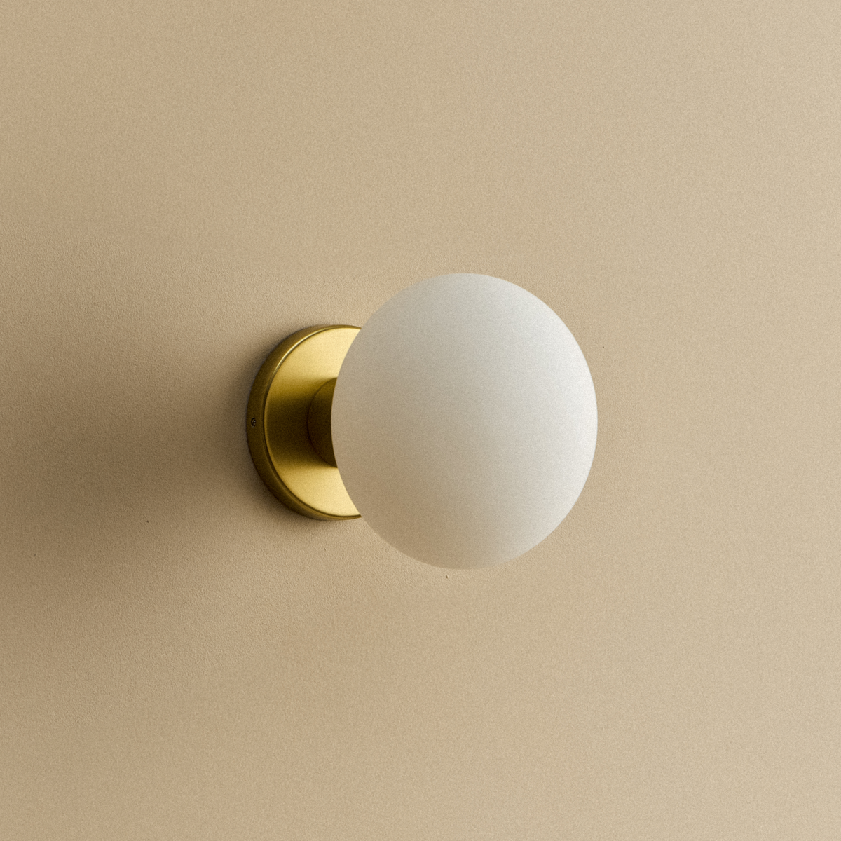 Tala Lochan Wall Light in Brass Oval Dim to Warm