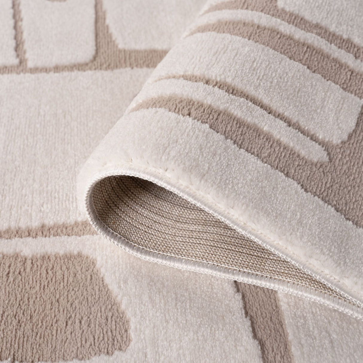 The Rugs Loft Abstract Beige Rug