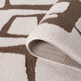 The Rugs Loft Abstract Brown Rug