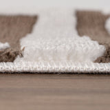 The Rugs Loft Abstract Brown Rug