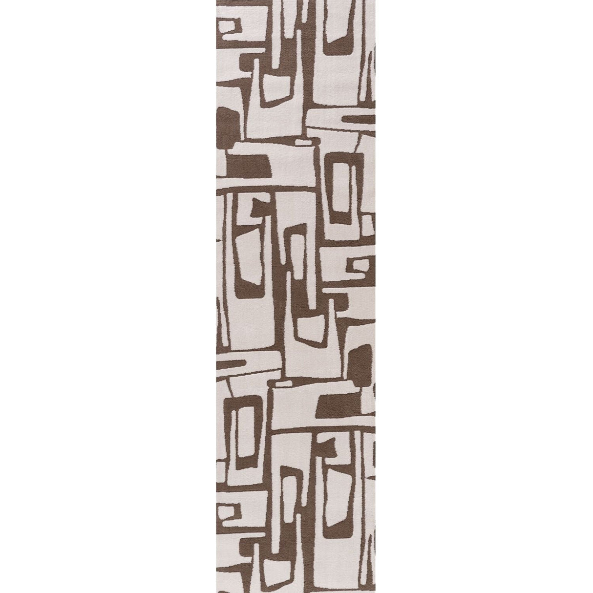 The Rugs Loft Abstract Brown Rug