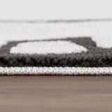 The Rugs Loft Abstract Dark Grey Rug