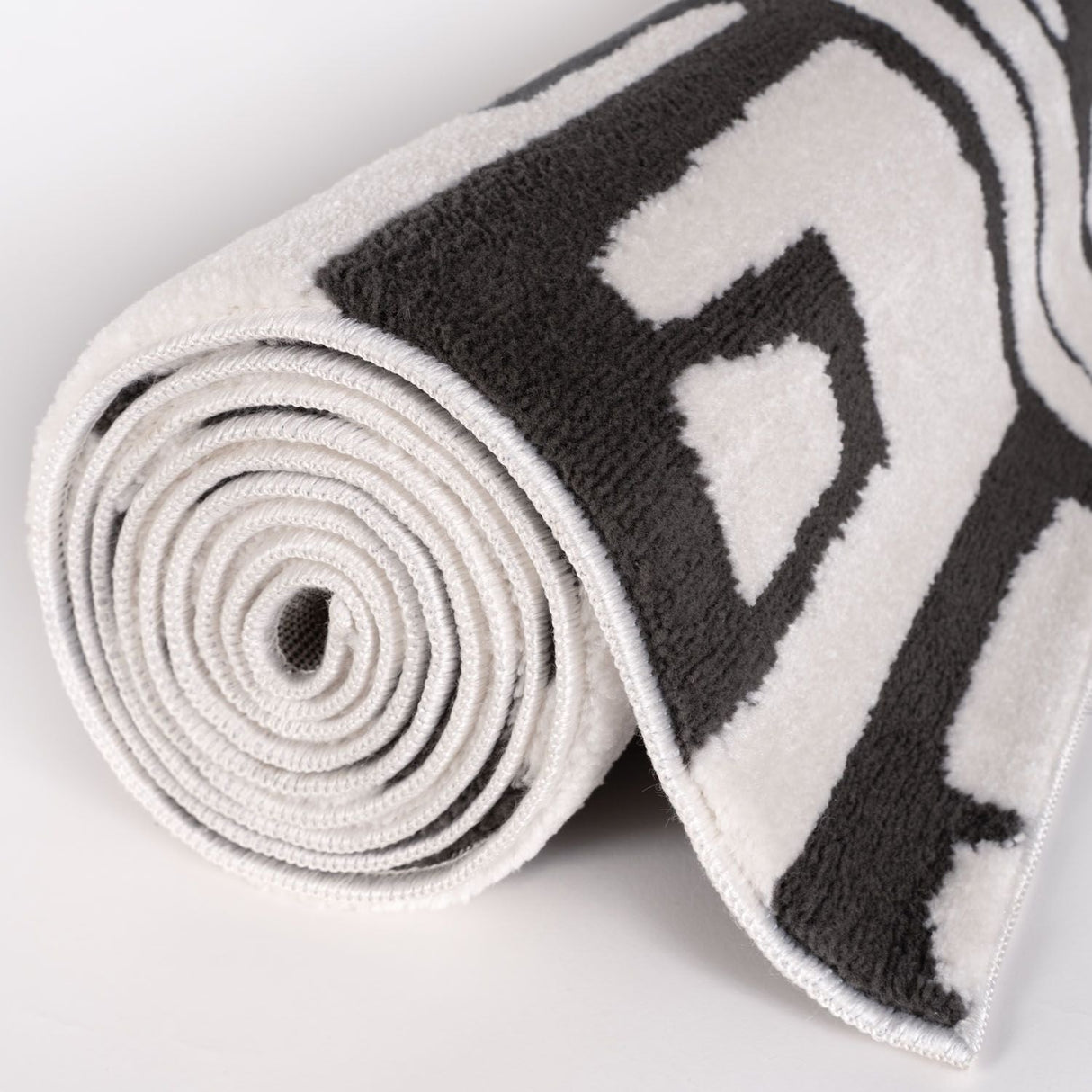 The Rugs Loft Abstract Dark Grey Rug