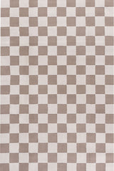 The Rugs Loft Checkerboard Beige Rug