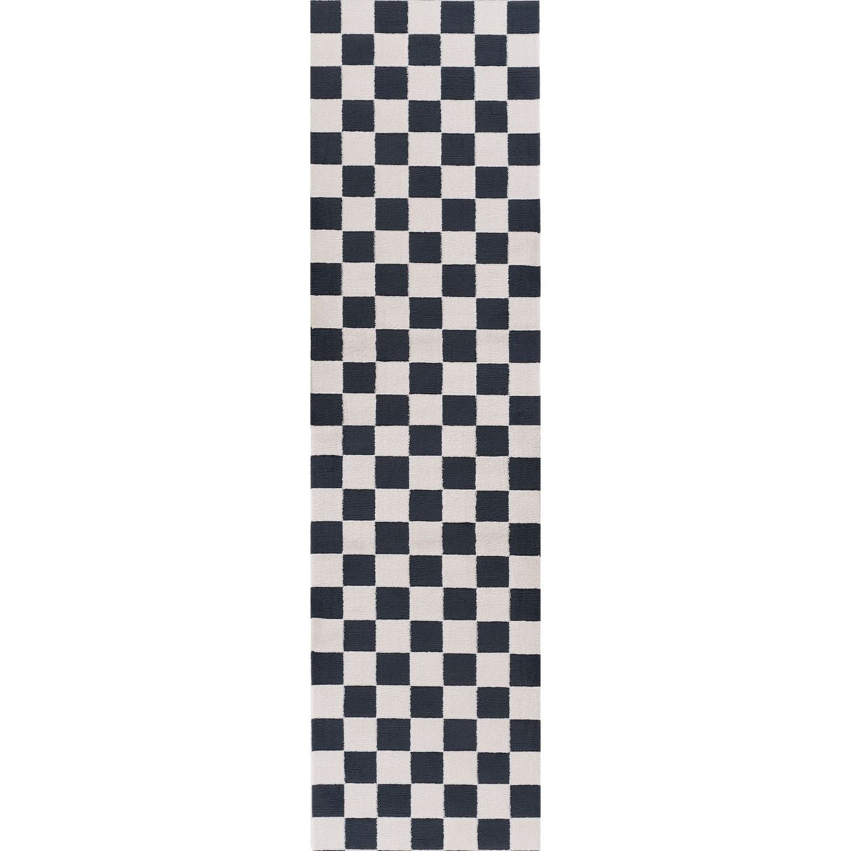 The Rugs Loft Checkerboard Blue Rug