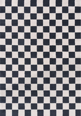 The Rugs Loft Checkerboard Blue Rug