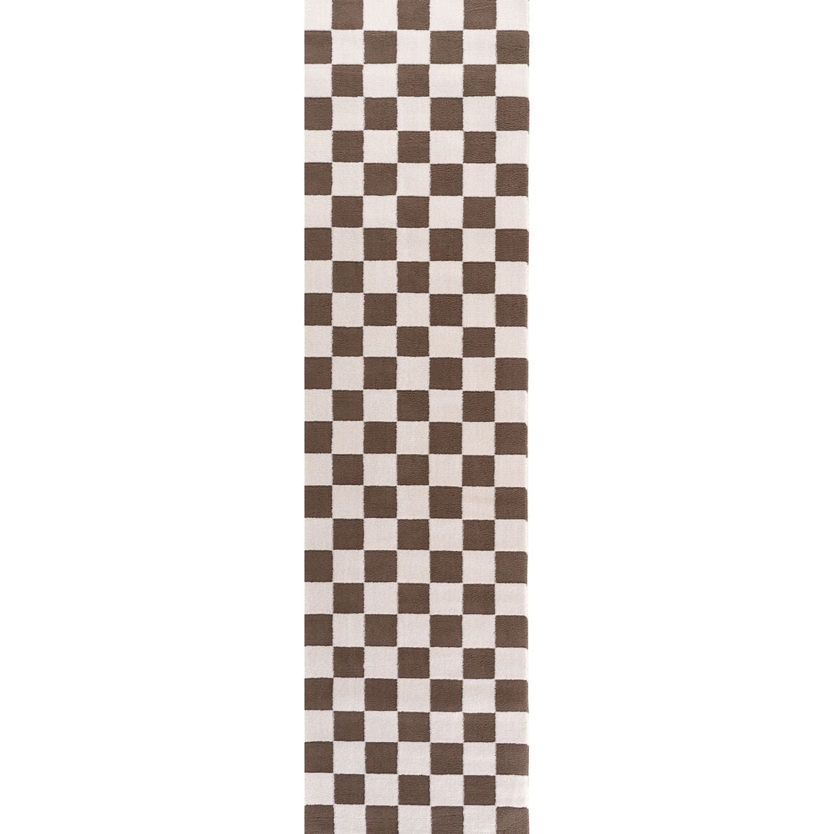 The Rugs Loft Checkerboard Brown Rug