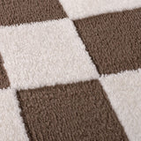The Rugs Loft Checkerboard Brown Rug