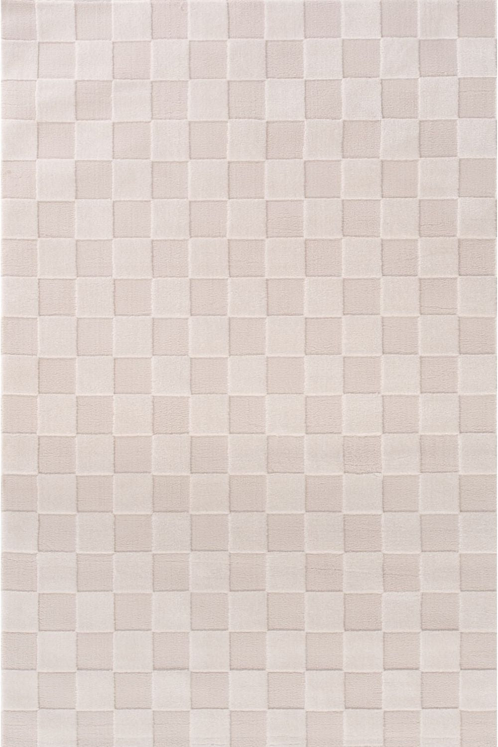 The Rugs Loft Checkerboard Cream Rug