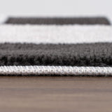The Rugs Loft Checkerboard Dark Grey Rug