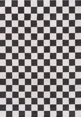 The Rugs Loft Checkerboard Dark Grey Rug