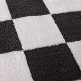 The Rugs Loft Checkerboard Dark Grey Rug